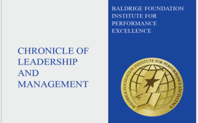 CAHME Featured in the Baldrige Chronicle of Leadership and Management